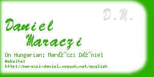daniel maraczi business card